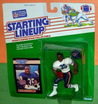 1989 Neal Anderson 35 Da Chicago Bears S/h Starting Lineup