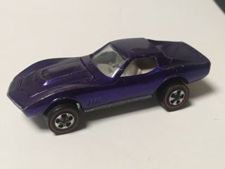 Redline Hot Wheels Custom Corvette “purple”