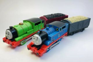 Talking Percy & Thomas Friends Trackmaster Motorized Trains Railway 2009 Mattel