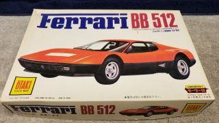 Vintage Otaki Motorized Ferrari Bb 512 Plastic Model Kit 1:24 Scale Boxed