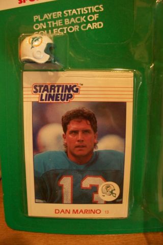 1988 Starting Lineup SLU Dan Marino Miami Dolphins Pittsburgh Panthers Rookie 3