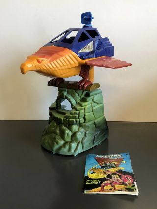 Vintage Mattel Motu He - Man Talon Fighter 1982.  With Decals And Comic Book.