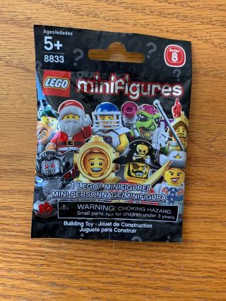 Lego Minifigurines 8833 Series 8 In Package Blind Bag