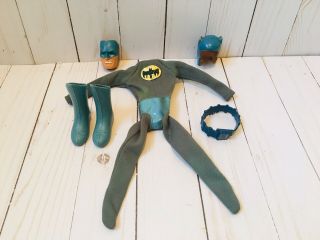 Vintage 1960 ' s Ideal Captain Action Batman Outfit,  Mask,  Cape,  Belt,  Boots 3