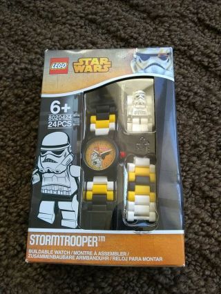 Lego Star Wars Stormtrooper Buildable Watch With Link Bracelet & Minifigure