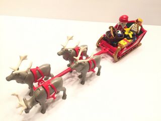 Playmobile 3604 Santa Clause Reindeer Sleigh Christmas Toys