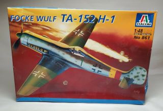 Italeri Focke Wulf Ta - 152 H - 1 1:48 Scale Plastic Model Kit 861