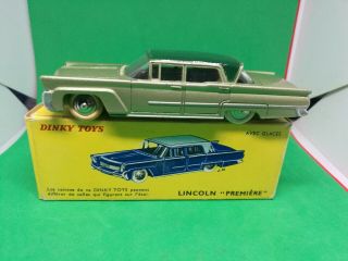Vintage Dinky Toys 532 French 1958 Lincoln Premier Dark Green Roof Two Tone