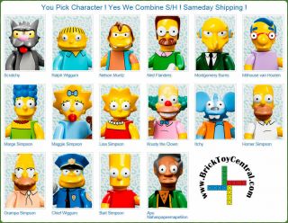 Lego® 71005 Minifugure Series The Simpsons™ You Pick Character Same Day Ship