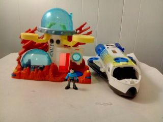 Fisher Price Imaginext Space Shuttle Rocket Ship Alien Moon Space Station