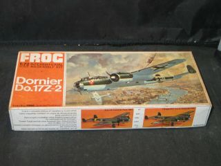 Frog " Dornier Do.  17z - 2 " German Bomber 1:72 Scale Open Box Bagged Parts Kit F205