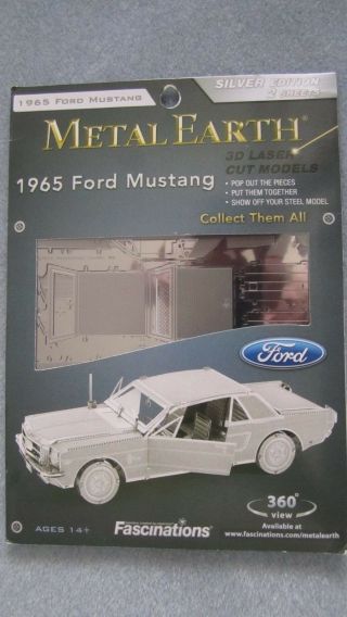 Fascinations Metal Earth 1965 Ford Mustang 3d Sculpture