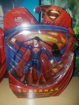 Dc Movie Masters Man Of Steel Superman With Kryptonian Command Key Action Figure