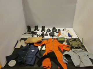 Gi Joe Outfits And Accessories And Army Pup - Tent