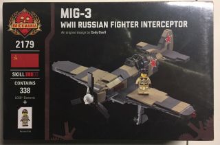 Brickmania Custom Lego Mig - 3 Wwii Russian Fighter Interceptor