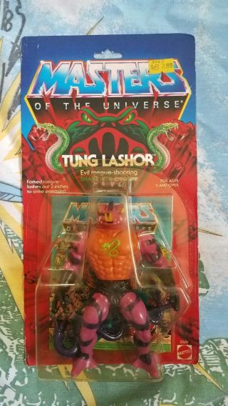 Tung Lashor Masters Of The Universe Mattel Vintage 1986 Moc Motu He - Man
