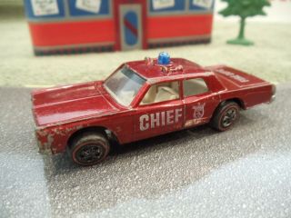 Hot Wheels Redline: 1969 Fire Chief Cruiser: Red - Great Filler Or Restore