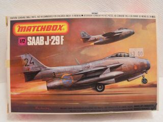 Matchbox Saab J - 29f 1/72 Scale 2 Color Kit (sb15)