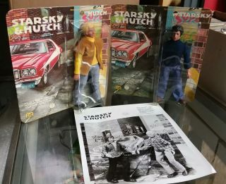 Vintage Mego Starsky And Hutch Figures W/ Promotional Photo