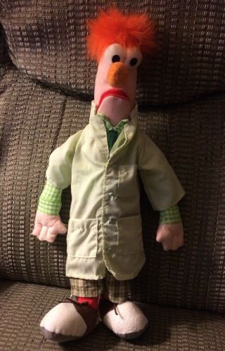 17 " Disney Store Muppets Jim Henson Beaker Doll Stuffed Plush Genuinely