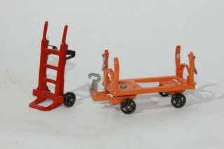 Lionel Lines 163 Freight Accessories Set Hard Cart & Drop Cart Only All Metal