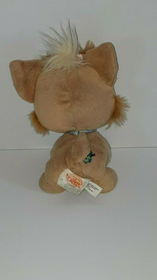 Rescue Pets Tan Brown Puppy Dog Heart Tag Blue Eyes Plush Stuffed Animal Toy 7 2