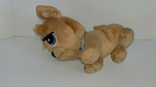 Rescue Pets Tan Brown Puppy Dog Heart Tag Blue Eyes Plush Stuffed Animal Toy 7 3