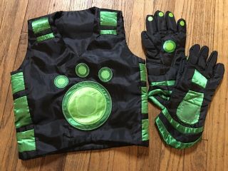 Wild Kratts Pbs Power Suit Green Vest And Gloves Set Costume Dress Up