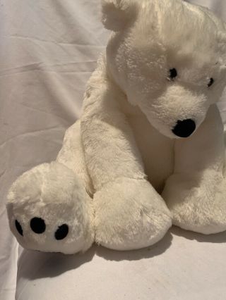 ANIMAL ALLEY Toys R Us white POLAR BEAR Large Plush Stuffed Animal 16 