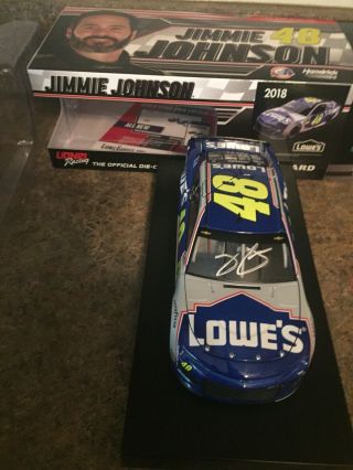 Jimmie Johnson Autographed Signed Lowe’s Finale 1/24 Car 2018