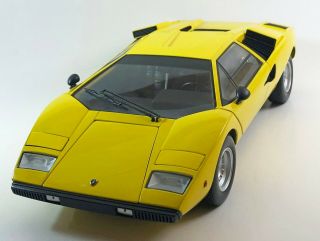 1974 Lamborghini Countach Lp400 Yellow Kyosho 1:18