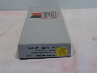 QUALITY CRAFT MODELS HO KIT 101 NATIONAL BOX INC. ,  OB 3