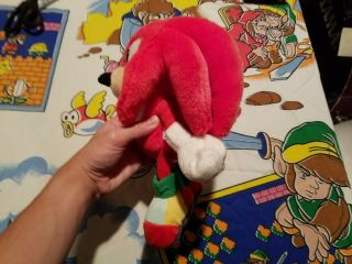 RARE SEGASonic Sonic the Hedgehog Suction Cup Knuckles Plush SEGA Toy Doll 2