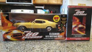 Eleanor 1973 Mustang Gone In 60 Seconds 1:18 Limited Edition And Dvd