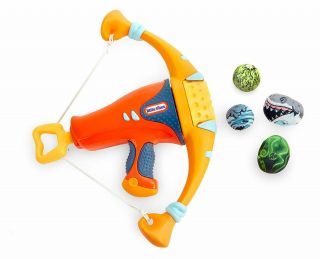 Little Tikes Mighty Blasters Mighty Bow Toy Blaster W/ 4 Soft Power Pods Gift