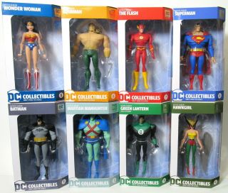 Dc Collectibles Exclusive Animated Justice League 2018 Complete Set Of 8