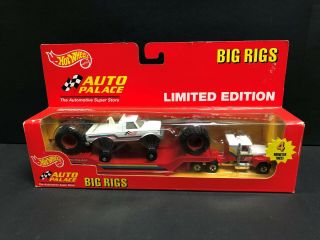 Hot Wheels Big Rigs,  Auto Palace,  Limited Edition.  Semi - Truck / Monster Truck.