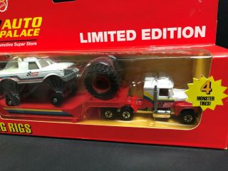 Hot Wheels Big Rigs,  Auto Palace,  Limited Edition.  Semi - Truck / Monster Truck. 2
