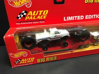 Hot Wheels Big Rigs,  Auto Palace,  Limited Edition.  Semi - Truck / Monster Truck. 3