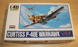 40 - A332 Arii 1/48th Scale Curtiss P - 40e Warhawk Plastic Model Kit Started