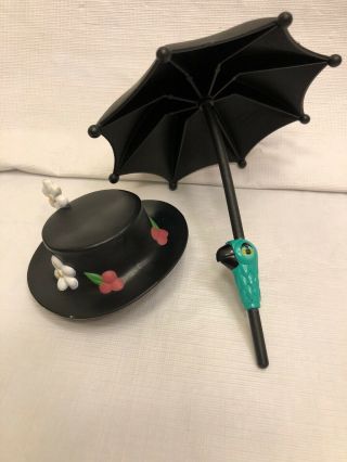 Playskool Mr / Mrs Potato Head Disney World Parks Mary Poppins Umbrella & Hat