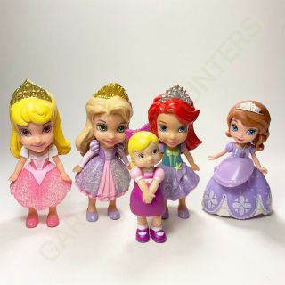 Disney Baby Princess Ariel,  Sofia The First,  Aurora Figure Set | 5 Items