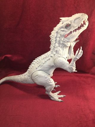 Jurassic World T Rex Indominous Rex Dinosaur Action Figure Toy Gray 2014 Hasbro
