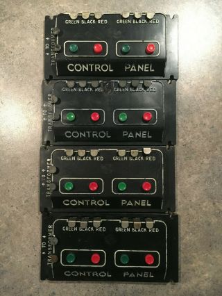4 Marx 0 Gauge Black Plastic Electric Remote Switch Control Panel