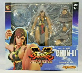 Street Fighter V Chun - Li (arcade Edition) 1/12 Scale Nycc 2018 Exclusive Figure