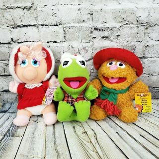 Vintage Mcdonalds Promotion Christmas Baby Muppets Plush Stuffed Animal Doll Toy
