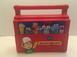 Vtech Disney Handy Manny Construction Laptop Talking Computer With Tools