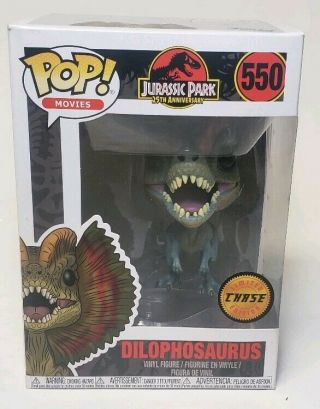 Funko Pop Movies - Jurassic Park - Dilophosaurus 550 Chase Limited Edition