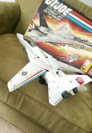 Vintage Hasbro Gi Joe Combat Jet Skystriker Xp - 14f 1983