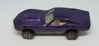 Hot Wheels Us Purple Custom Corvette Redline